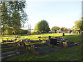 New Fryston churchyard, looking north-east in WF10 2NU