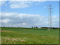 Power line across farmland in CM13 1RZ