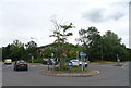 Roundabout on Mead Way, B4006, Swindon in SN5 7XF