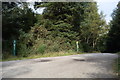 Path junction, Kirkhill forest in AB21 0TT