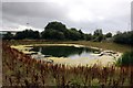 A drainage pond at the Oxford Sports Park in OX4 2BW