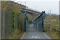 Footbridge along the Wales Coast Path in LL29 8FA