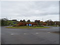 Roundabout on North Road (A595), Egremont in CA22 2QA