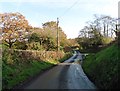 Minor road to Five Crosses in EX16 8AN