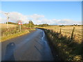 Road heading towards Nether Clochforbie in AB53 5SQ