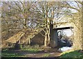 Bridge and bridleway near Himley in Staffordshire in DY3 4LP