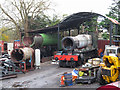 Locomotives under restoration at the Swindon & Cricklade Railway in SN25 2WG