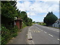 Bus stop and shelter on Bridgwater Road (A370) in BS24 0HS
