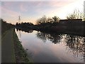 Shropshire Union Canal at dusk in CH1 5UA