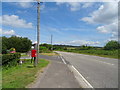 Elizabeth II postbox on Bridgwater Road, Bleadon in BS24 0BY