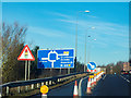 Approaching roundabout M18 junction 5 in DN7 6EJ