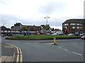 Roundabout on Bristnall Hall Lane, Oldbury in B68 8BB