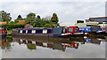 Moorings north-east of Streethay in Staffordshire in WS13 8GE
