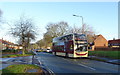 East Yorkshire bus on Shannon Road, Hull in HU8 9PD