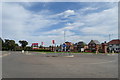 Roundabout on Ledsham Road (B5463) in CH66 4AU