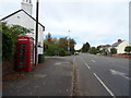 K6 telephone box on Chester Road (A41), Childer Thornton in CH66 5PR