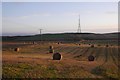 Stubble and round bales, Hatton in KY3 0AW
