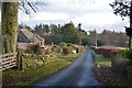 Road east of Wooplaw in TD1 2QA