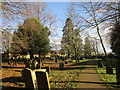 Part of the churchyard, Bloxham in OX15 4TY