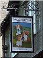 Sign for the Fox & Hounds, Barnston in CH61 9NA