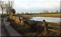 Flooded field by Warren Lane in HG3 3BZ