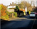 Houses, hedges and cars, North Street, Abergavenny in NP7 7RS