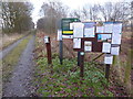 Noticeboard on Bettisfield, Fenn's & Whixall Moss in SY13 2LB
