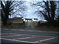 Farm entrance off Burley Hill north of Allestree in DE21 5DX