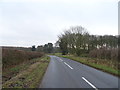 Minor road towards Bishop Burton in HU17 8JJ