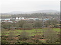 Lower Heath industrial estate from Hartlebury Common in DY13 9QS