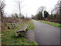 Llwybr beicio ger Treforus / Cycle path near Morriston in SA6 8AA