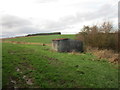Corrugated iron shed close to Honington Beck in NG32 2PX