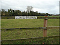 Notice on a fence, Totts Lane, Walkern in SG2 7PD