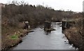 Dismantled railway bridge over Black Cart Water in PA5 8JB