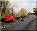 Royal Mail van on the A4109, Pantyffordd in SA10 9BN