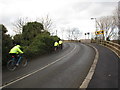 Cyclists on bridge at former Leamside station in DH4 6QT