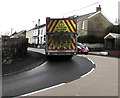Recycling lorry on the A4109, Seven Sisters in SA10 9AJ