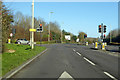 Traffic lights on A4198 Thamesdown Drive in Haydon Wick