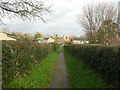 Footpath between the village centre and the church, Watton at Stone in SG14 3SS