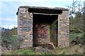 Small brick shed above Castleton in EH23 4RZ