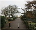 Footpath through Tower Gardens, Skegness in PE25 3PW