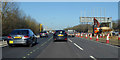 Northbound M23 roadworks in RH6 9PJ