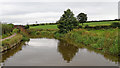 Canal and farmland near Endon in Staffordshire in ST9 9DS
