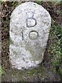 Old Milestone by the B3266, near Worthy Acre Cottage in PL32 9LA
