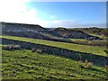 On Schofield Hall Hill looking towards the M62 bridge over Longden End Brook in OL15 0AW