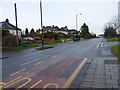 Looking north along Alcester Road South in B14 6BN