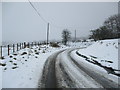 Snow near Whiteshawgate, Strathaven in ML10 6SY