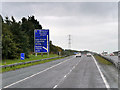 Westbound M77 approaching Junction 5 in G77 5UZ