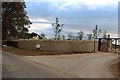The new entrance to Lowbarrow Farm, Fordwells in OX29 9PL