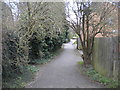 Footpath off Midland Road, Swadlincote in DE11 0DB